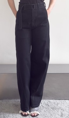 Twisted Jeans mit Gürtel LEMAIRE High-Rise Tapered Leg Denim Unisex | S