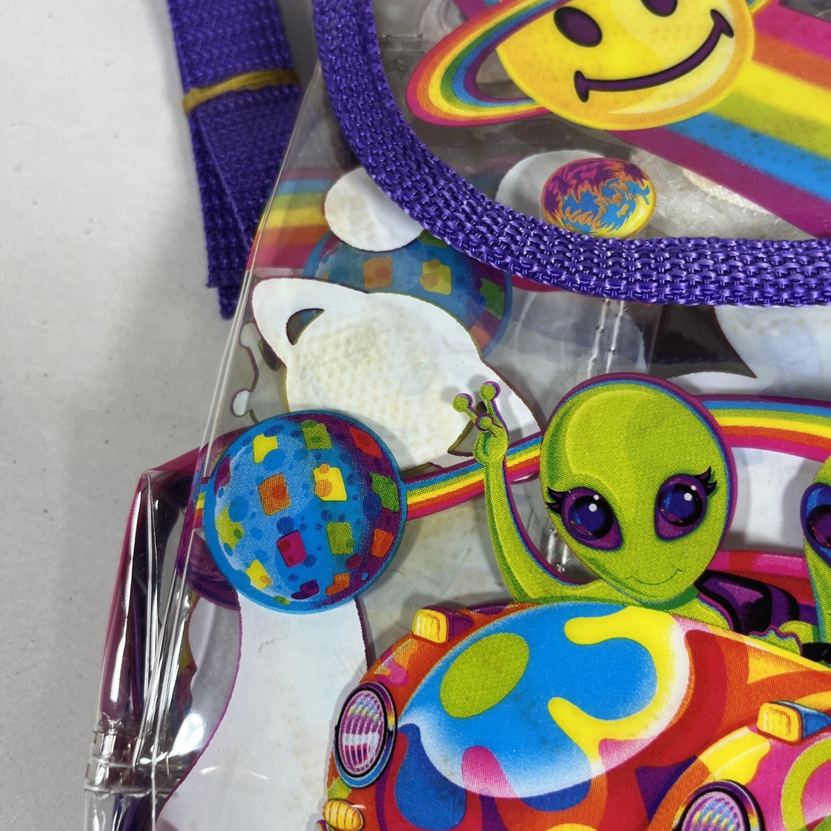 New Vintage 90s Y2K Lisa Frank Alien Zoomer Zorbit Clear Mini