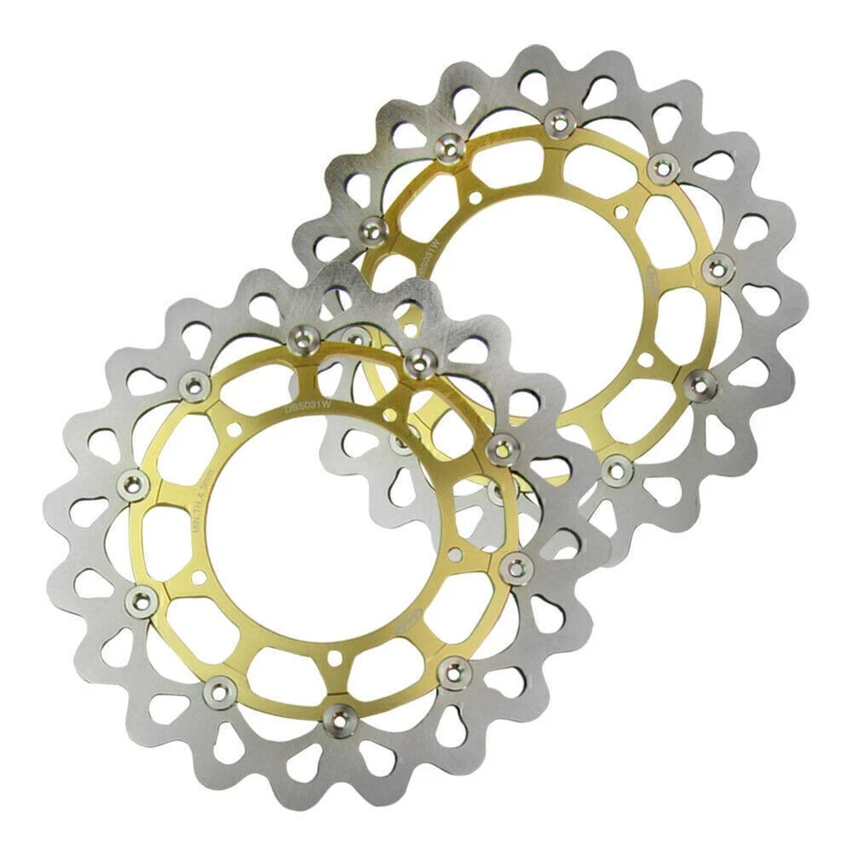 1 Pair Front Brake Disc Rotors Fit Yamaha FZ1 FAZER ABS YZF R1 R1M V MAX 04-15 - Image 4 of 4