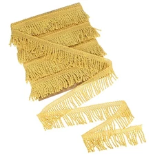 12 Yards Curtain Fringes Fringe Trim for Sofa/Clothes [Gold]