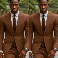 Formal Business Men Suits Wedding Groom Peak Lapel 2 Pieces Fashion Jacket