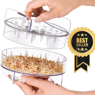Clear Chicken Shredder Tool Twist for Easy Meat Shredding - Ideal for Meal Prep