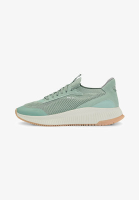 Boss Herren Sportschuhe Hellgrün Freizeitschuhe mit Logo - TTNM Evo Slon Größe 12