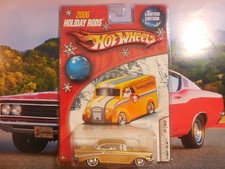Hot Wheels 2006 Holiday Rods 3 Limited Diecast Gold 57 Chevy Bel Air Free Ship Hot Wheels 2006 Holiday Rods 3 Limited Diecast Gold 57 Chevy Bel Air Free Ship