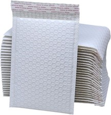 Image of 100pcs Waterproof Strong Bubble Padded Mailing Bag Postal Self Seal Jiffy Bags