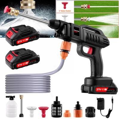 Portable Cordless Electric High Pressure Water Spray Gun Car Washer Cleaner Tool
