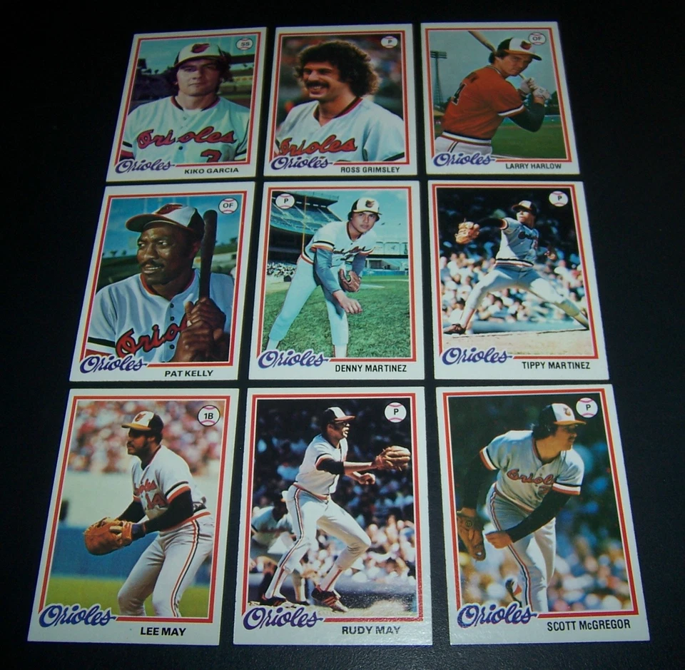 1978 TOPPS BALTIMORE ORIOLES TEAM COMPLETE SET 26 CARDS EXMT/NM IN BOX HOLDER - Image 2 of 4