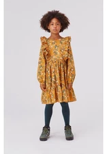 Organic Cotton Blend Molo Kids Girls Orange Clea Floral-Print Dress 13-14 Years