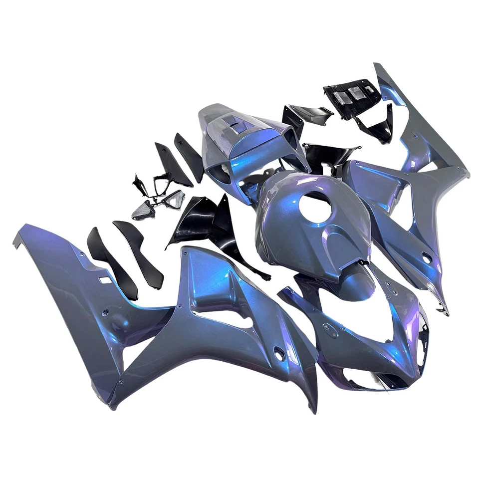 Kit de carenados para Honda CBR1000RR 2006 2007 carrocería gris azul púrpura camaleón Foto 3 de 4