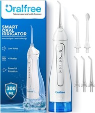Water Dental Flosser Cordless for Teeth Cleaning - 4 Modes Oral Irrigator 300ML