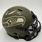 JAXON SMITH-NJIGBA SIGNED/AUTO SEAHAWKS SALUTE TO SERVICE MINI HELMET - FANATICS