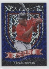 2021 Panini Chronicles Crusade Blue Velocity Prizm Rafael Devers #11 0c2