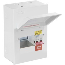 Axiom Garage 6 Way 100A DP Metal Consumer Unit Unpopulated - MCU8S