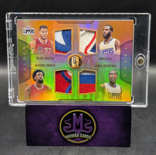 2015-16 Panini Gold Standard Chris Paul Griffin Crawford Jordan Quad Patch 08/25