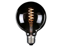 Luxula Led-Filament-Lampe, Spiral, Globe, E27, 4W, 40Lm, 1800K, Dimmbar
