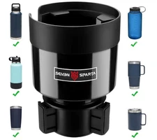 Seven Sparta Car Cup Holder Expander with Adjustable Base Compatible