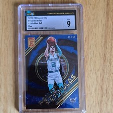 Panini 2021-22 Donruss Elite Power Formulas LaMelo Ball #26 Blue /99 CSG 9
