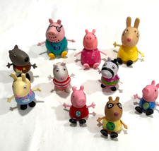 Lot of 10 Peppa Pig Family And Friends Figures - LOT D