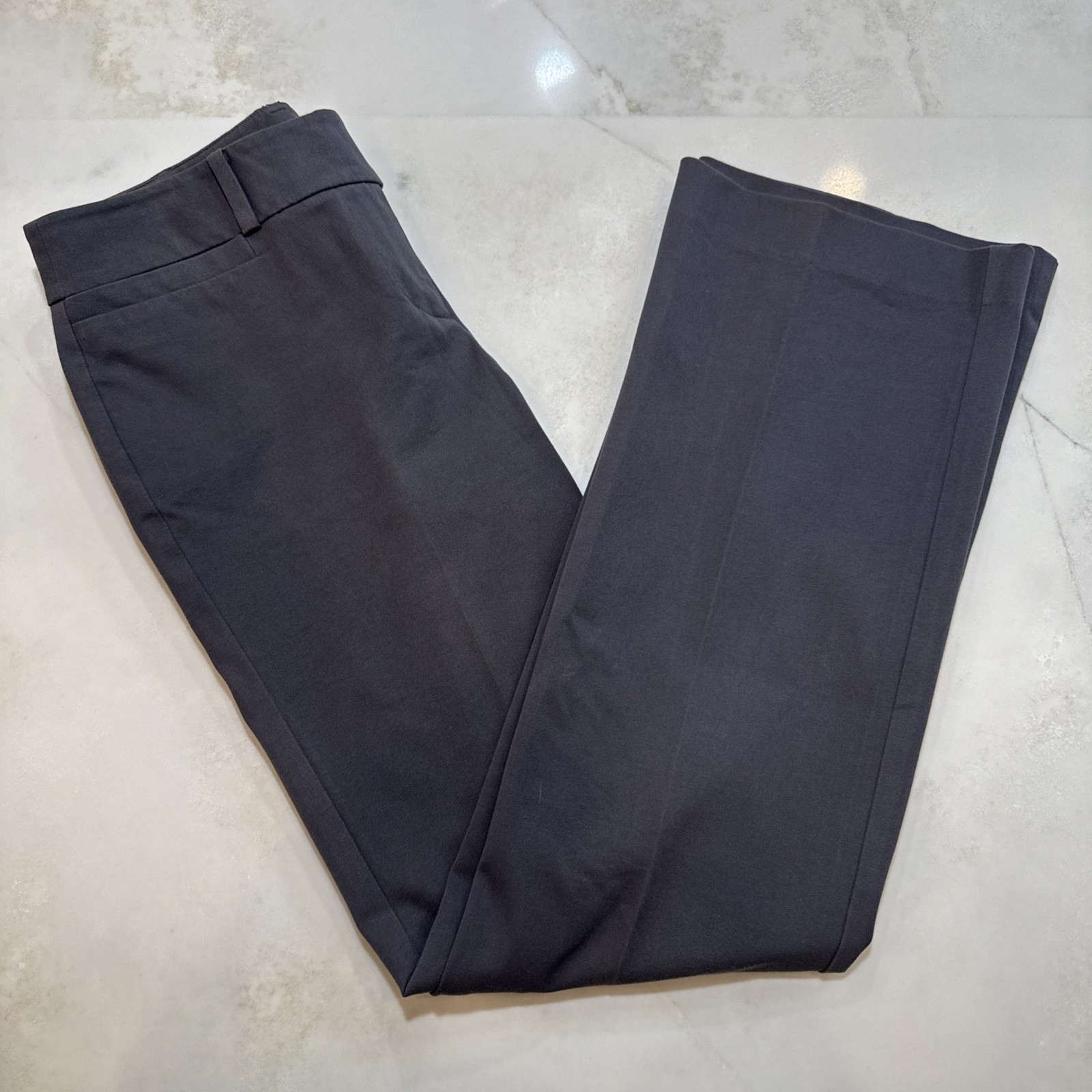 Ann Taylor Signature Gray Dress Pants Size 2 Straight Leg Career Work
