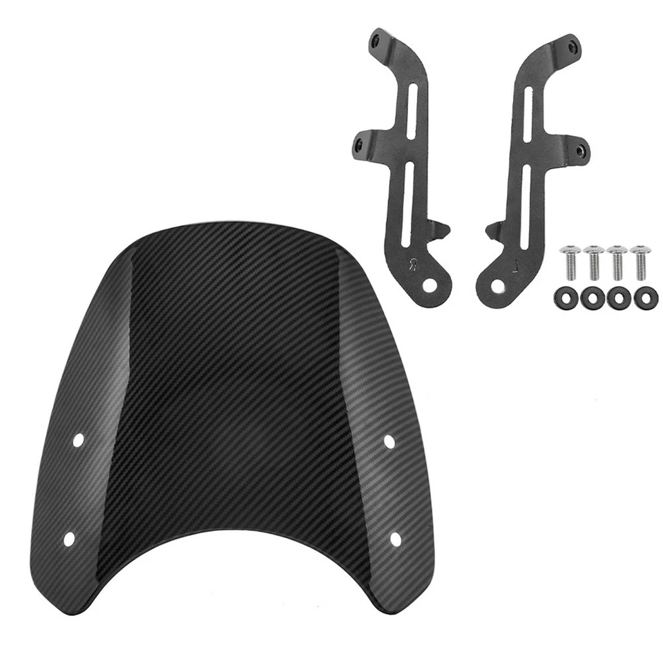 Parabrisas WOLFLINE para Triumph Bonneville T100 T120 2016-2024 alerón deflector Foto 3 de 4