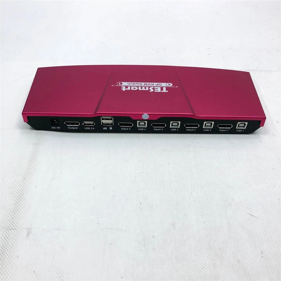 TESmart Commutateur KVM DisplayPort 4 ports,4K@60Hz,claviers mécaniques et - Bild 4 von 4