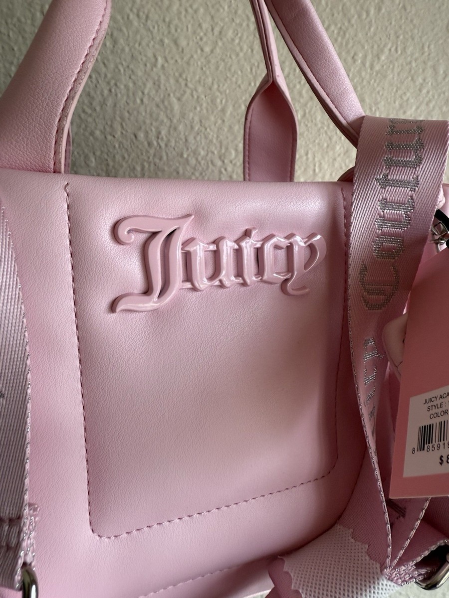 Juicy Couture Academy Pink Bag Purse Set NEW Shoulder Crossbody