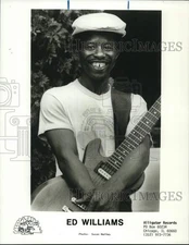 1992 Press Photo Musician Ed Williams - pip06332