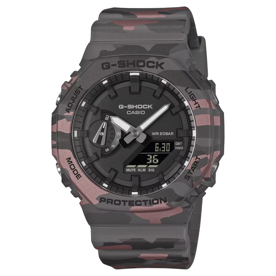 CASIO G-SHOCK GA-2100CM-8AER Camouflage Analog Digital Digi Herren  neu - Bild 1 von 1