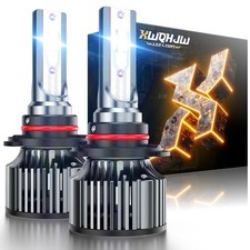 9006XS 9006LL LED Headlight Bulbs Short base Kit 6k 6000k White CSP Lights HB4A
