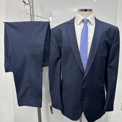 JACAMO FLINTOFF Wool Blend Regular Fit Indigo 2 Piece Suit C48R W40 L31
