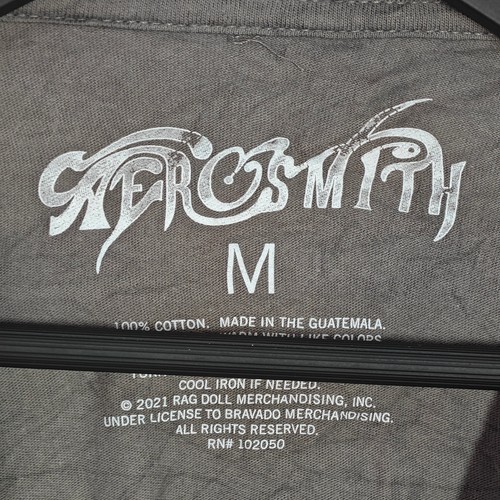 Aerosmith T-Shirt Grey Mens Medium Vintage Band Tee Graphic Print Get Your Wings - Picture 5 of 6