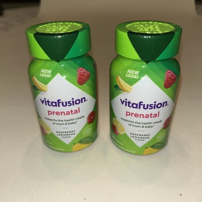 Vitafusion PreNatal Gummy Vitamins, Raspberry Lemonade Flavor, 36 Ct x2 Exp 6/26