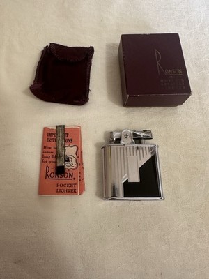 Vintage Ronson Whirlwind Cigarette Lighter New In Box