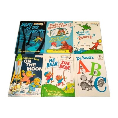 Dr Suess Book Lot Vintage 60s 70s 80s Beats Bullfrog ABC Fly Moon Jet