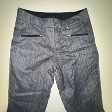 Spyder Women  s Size 10 Snowboard/ Ski Pants Grey and Black Insulated