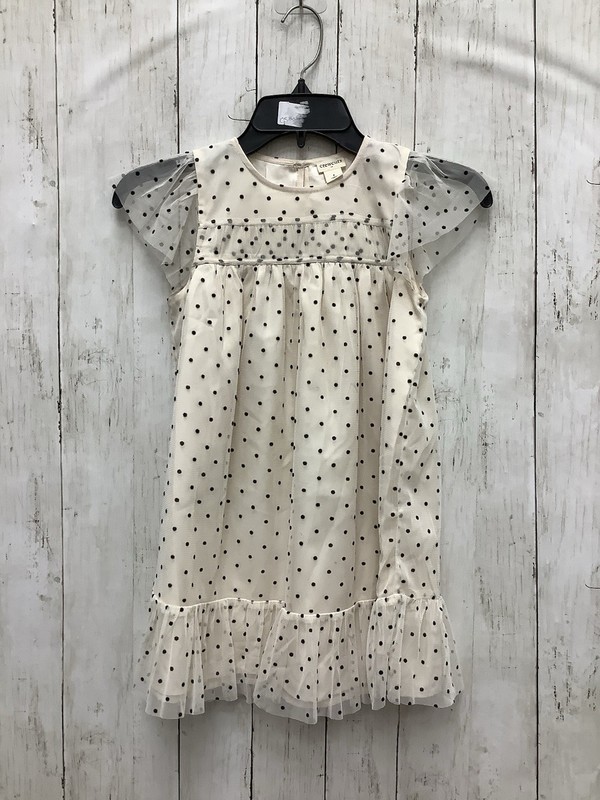 J.Crew Crewcuts Polka Dot Tulle Overlay Dress Puff Kids Size 7
