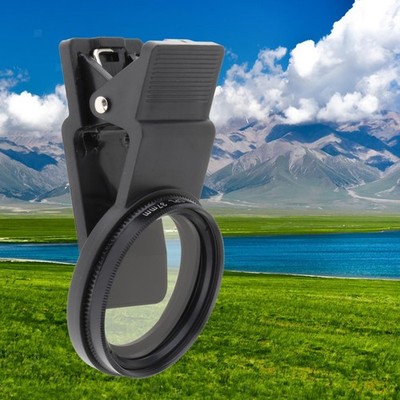 Profi 37mm Handy Kamera Objektiv Filter CPL Filter Set Clip Befestigung