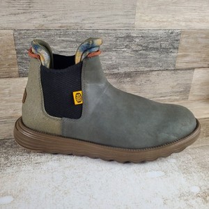 Hey Dude Boots Mens Size 15 Gray Branson Craft Leather Chelsea Ankle Pull On Hey Dude Men main image 2