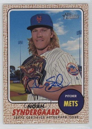 Noah Syndergaard #NS 2017 Topps Heritage Real One Autographs card
