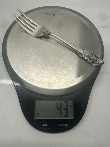 Wallace Grande Baroque Sterling Silver 6-1/2" Salad Fork