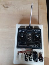 Graupner D14 40MHz RC-Funkfernbedienung mit Empfänger und Servos