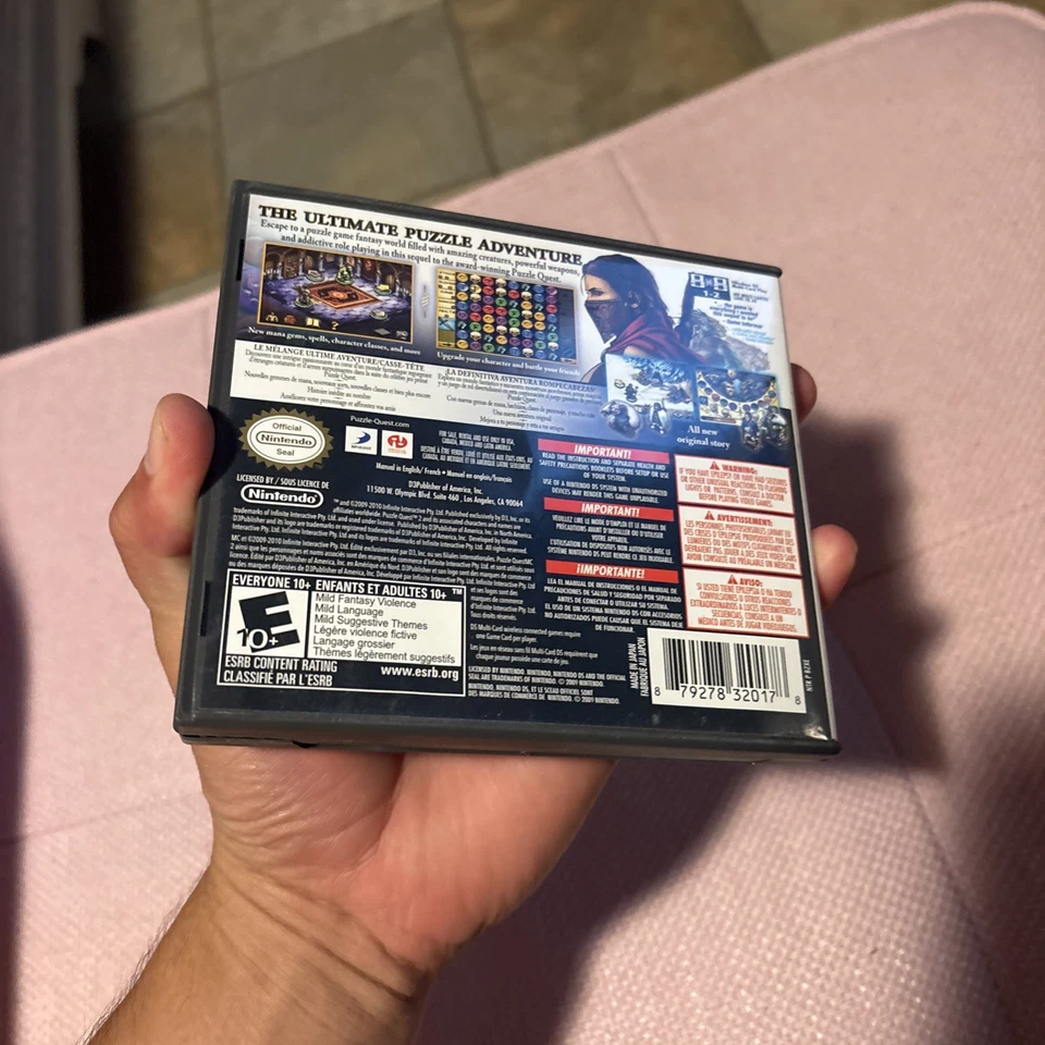 Puzzle Quest 2 (Nintendo DS) Good Label Complete w/ Manual Game Match Three RPG - Image 2 of 3