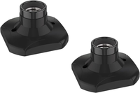 2X Deckenleuchte/Lampenfassung Elektra, Schwarz, 1X E27 Max. 60W