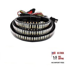 47" Truck Tailgate Light Bar, Triple Row LED Tail Light Strip with Brake