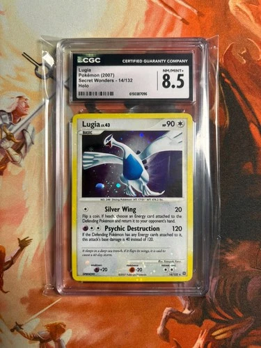 Lugia 14/132 Holo Bleed Error 2007 Diamond & Pearl Secret Wonders CGC 8.5