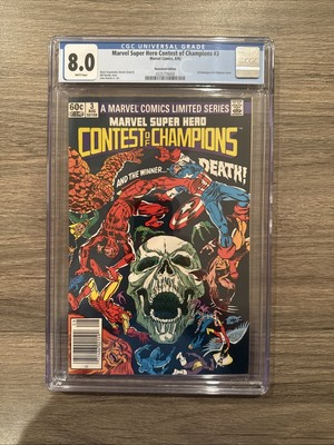 Marvel Super Hero Contest of Champions #3 CGC 8.0! Cool Cover!   