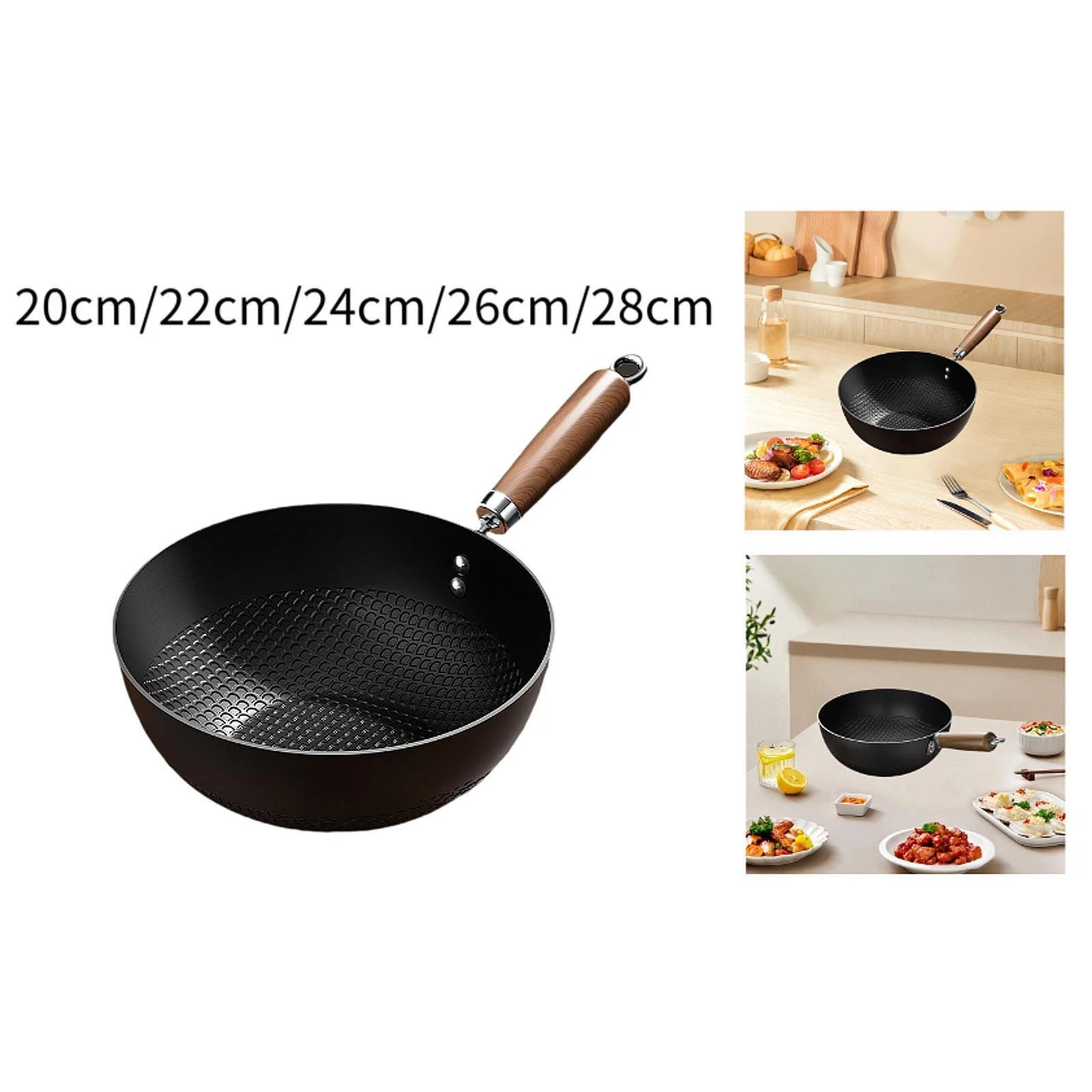 Iron Wok Pan Traditional Small Chinese Wok for Stir Frying Cooking Boiling
Opens in a new window or
