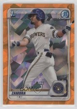 2020 Bowman Chrome Draft Sapphire Edition Orange 20/25 Freddy Zamora #BD-46 15r3