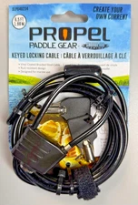 Kayak Security Cable Keyed Locking. 6.5 feet. Rust Resistant, 2 keys
