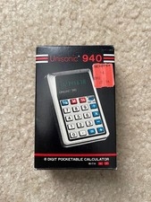 Unisonic 940 Vintage Pocket Calculator with Batteries Tested Working